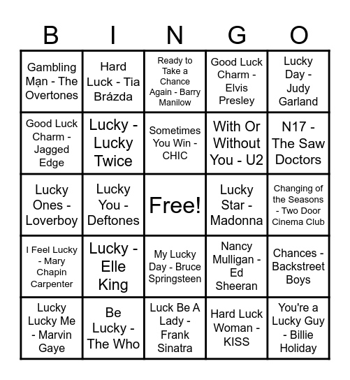 🍀Lucky Bingo🍀 Bingo Card