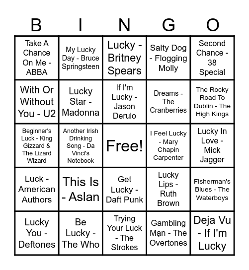 🍀Lucky Bingo🍀 Bingo Card