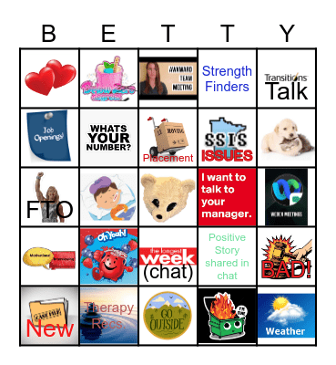 Bad Betch Betties Bingo Card