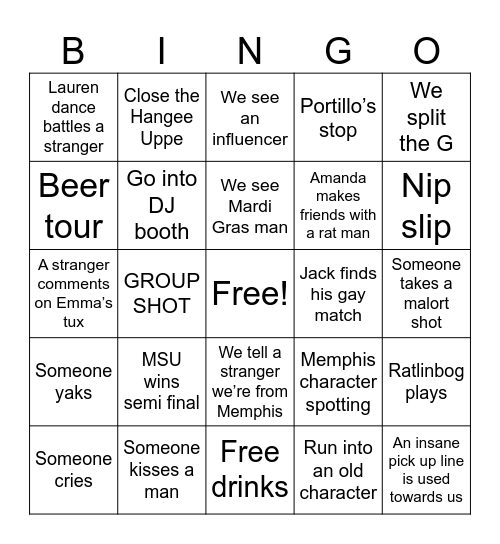 CHICAGO 🍻☘️🇮🇪🤟🏼 Bingo Card