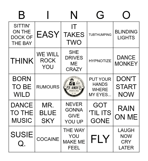 BOOM BOX BINGO : YEARS Bingo Card