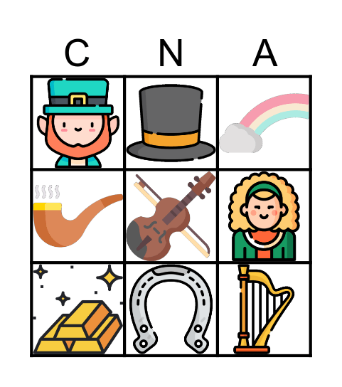 Saint Patrick's Day Bingo Card