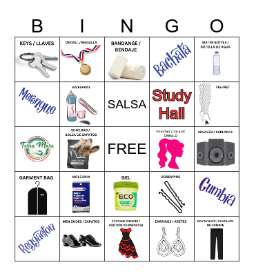 TITANES SALSEROS Bingo Card