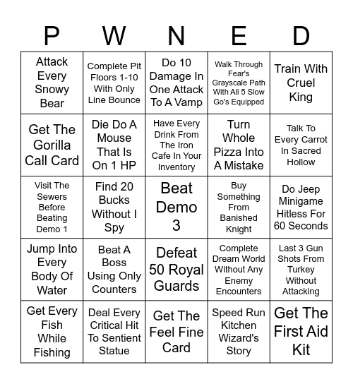 Block Tales Bingo Card