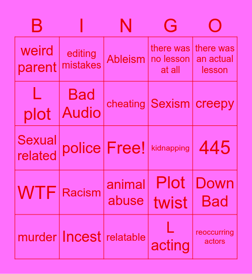 Tomorrow's Teachings Bingo Card