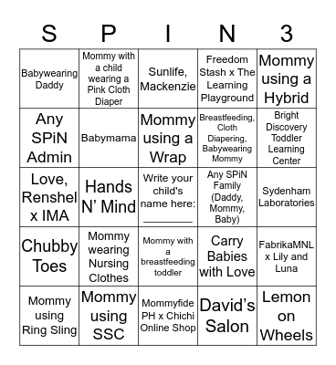 South PiNanays Advocacy BINGO Card