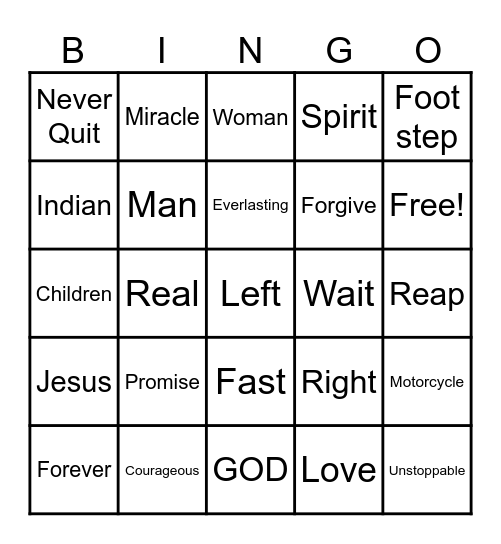 WOLF PACK Bingo Card