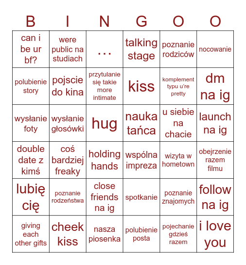 akcja szczury Bingo Card