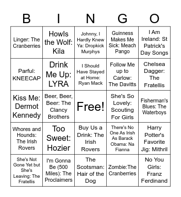 St. Patty's Day #2 Bingo Card