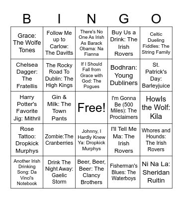 St. Patty's Day #2 Bingo Card