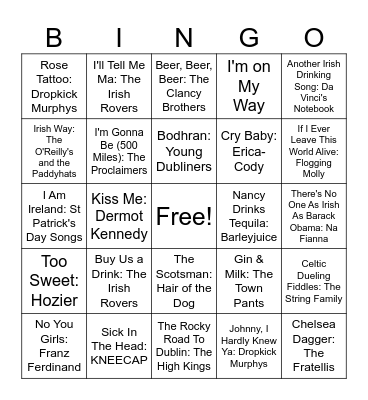 St. Patty's Day #2 Bingo Card