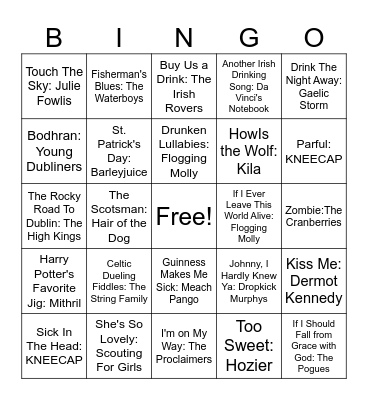 St. Patty's Day #2 Bingo Card