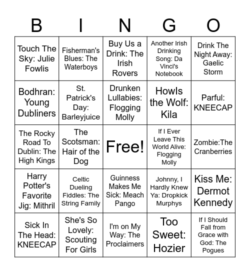 St. Patty's Day #2 Bingo Card