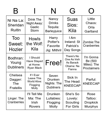 St. Patty's Day #2 Bingo Card