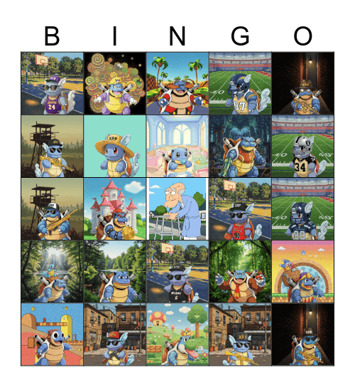 Quirtle Squad Bingo Card