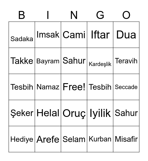 Bingo Card
