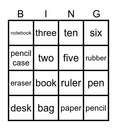 SUPER MINDS UNIT 1 Bingo Card