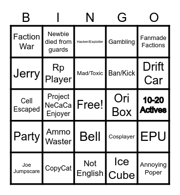 Madness Combat [Demo] Bingo Card