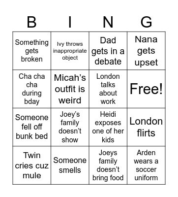 Barndo Bingo Card