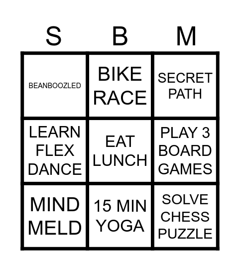S.U.P.E.R. Saturday - March 2025 Bingo Card