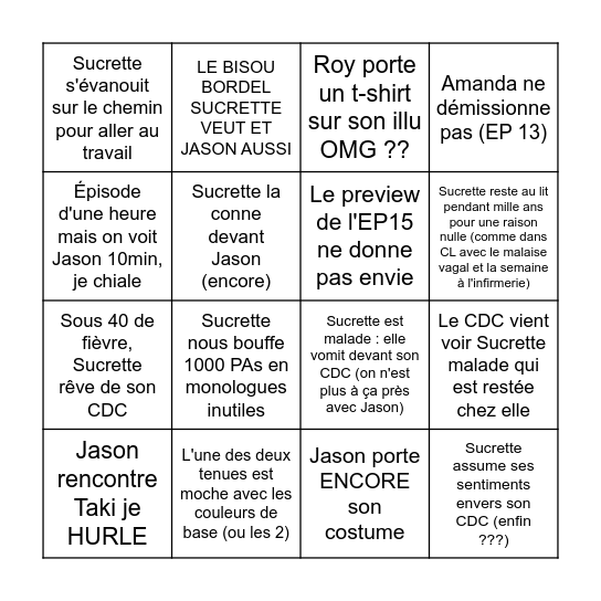 EP 14 ASNG Bingo Card