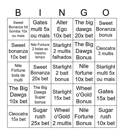 Maarck BingoNightZ Bingo Card
