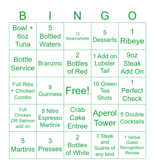 🍀🍀ST PATTY'S PARTY BINGO🍀🍀 Bingo Card