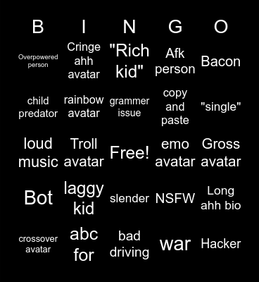 Brookhaven Bingo Card