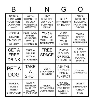 ALL STOPS TO SLOSHED - TRAIN CRAWL 2025 Bingo Card