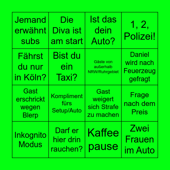 UnbegrenztTV Bingo Card