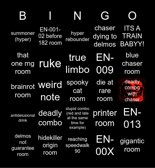gambler bingo Card