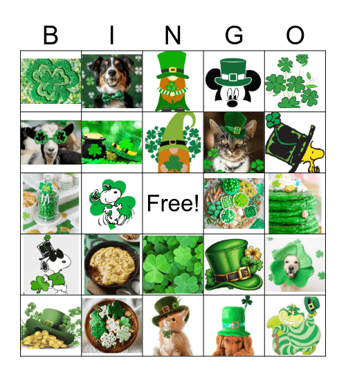 St. Patrick's Day BINGO Card