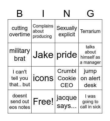THE BEST BINGO EVER Bingo Card