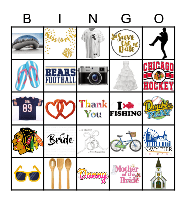 Kelsey's Bridal Shower Bingo Card