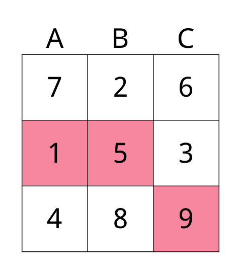 以起玩ＢＩＮＧＯ！ Bingo Card
