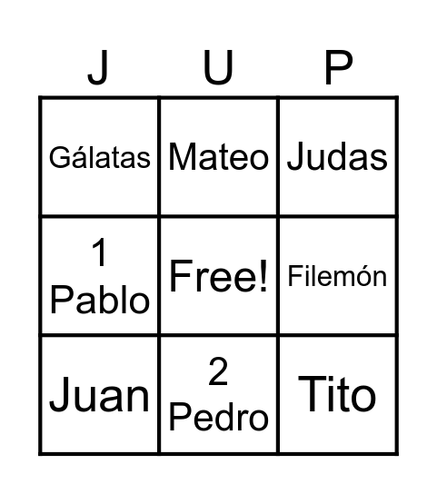 BINGO CRISTIANO Bingo Card