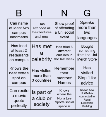 MPMP Bingo Card
