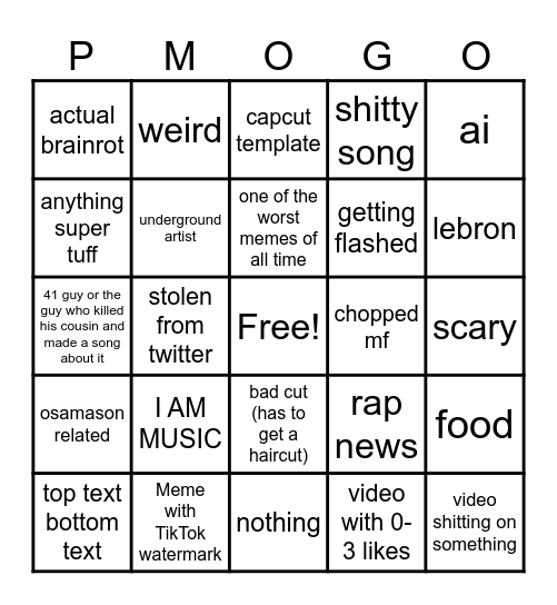 my grandma still play flamingo Bingo Card