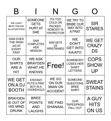 Bingo Card