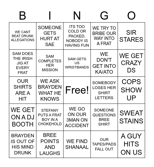 Bingo Card