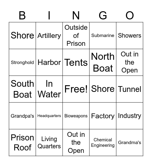 Mach's Stamp Card Bingo Card