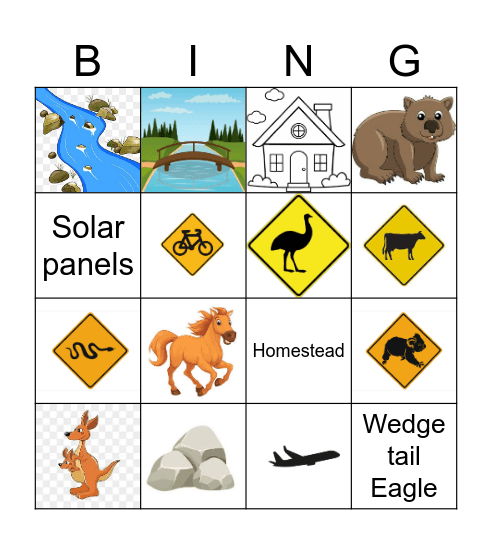 Lookout walk bingo Card
