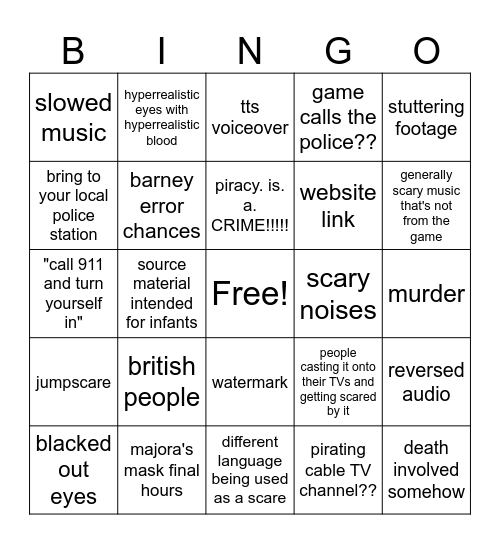 nbgbtfhjrkdmnxhcfyriewks Bingo Card