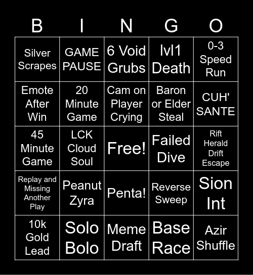 First Stand Bingo! Bingo Card