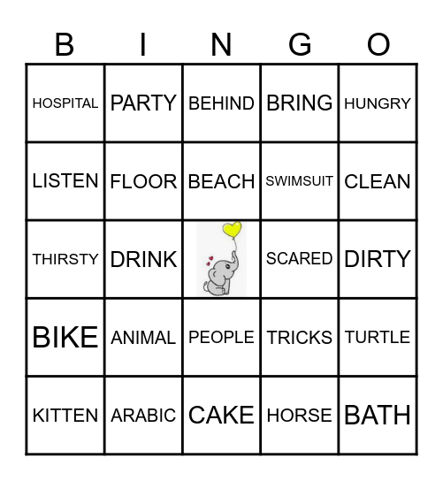 Unit 3 : Bingo Card