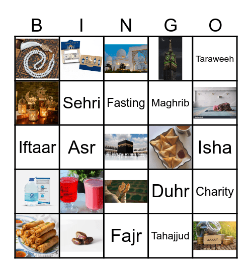 Ramadan Bingo Card
