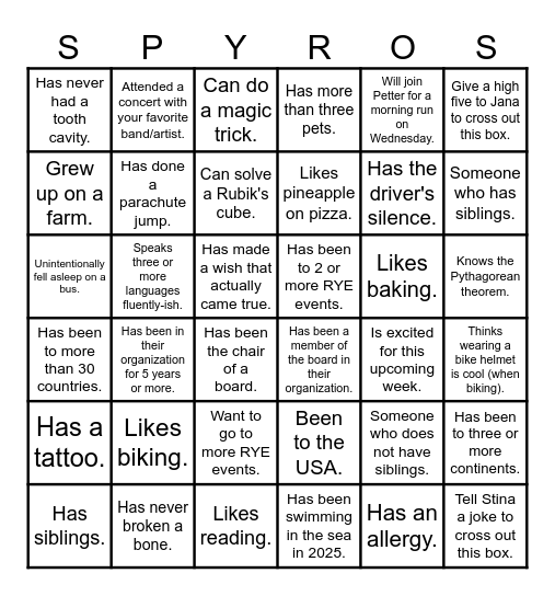 THE BEST BINGO EVER Bingo Card