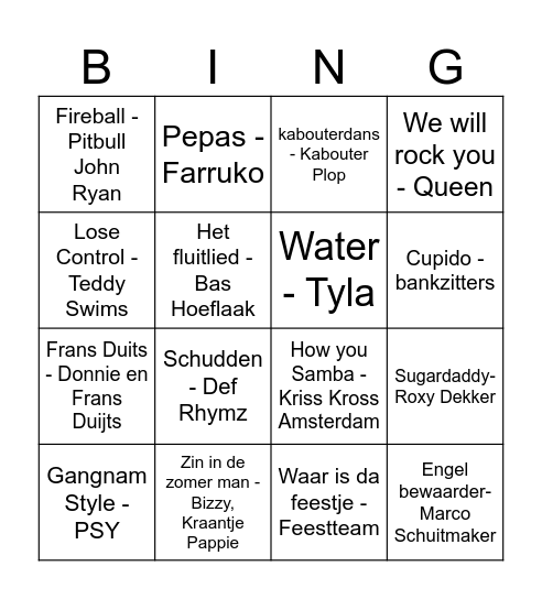 BBBINGO 2025 Bingo Card