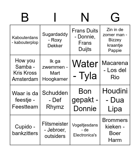 BBBINGO 2025 Bingo Card
