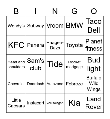 T mobile Bingo Card